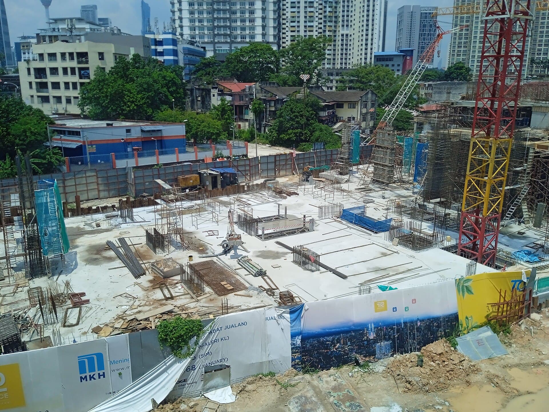 The Tun Razak 2 Residence construction site in Kuala Lumpur.