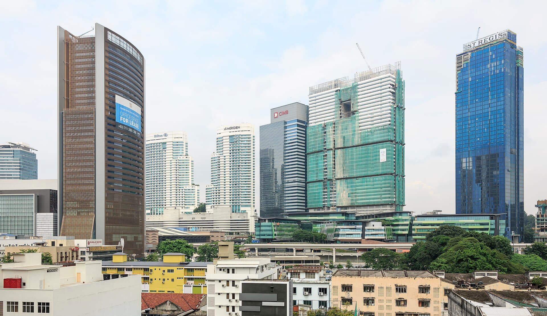 The Kuala Lumpur Sentral skyline.